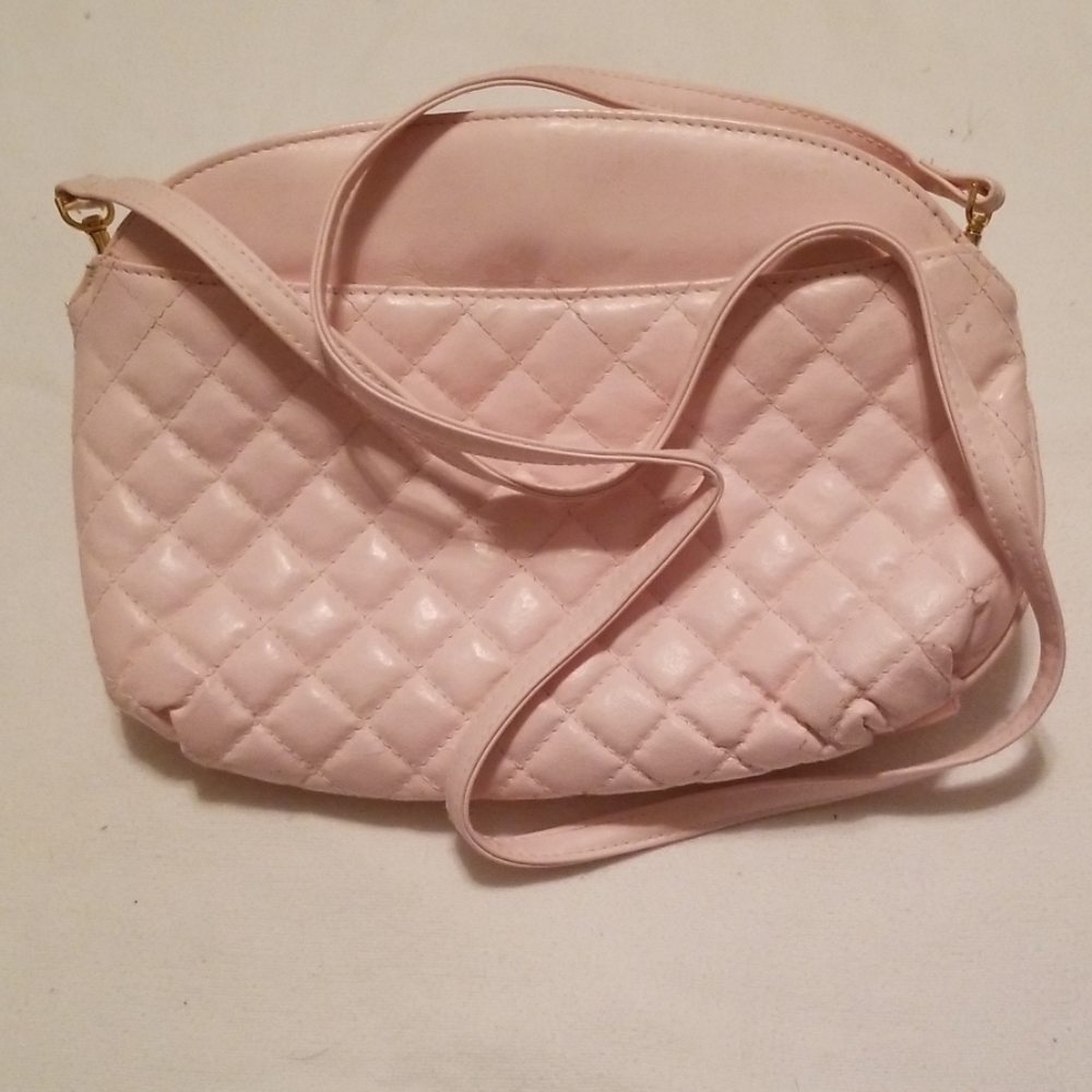 Pink Quilted Vintage Purse
